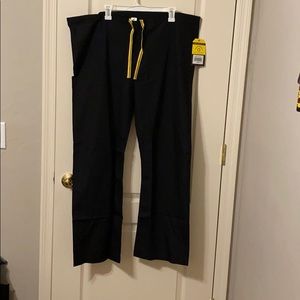 Black scrub pants